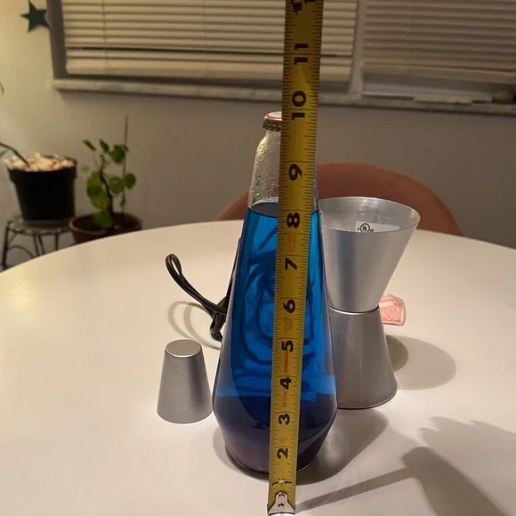 Silver and Blue Lava Lamp - Picture 5 of 9